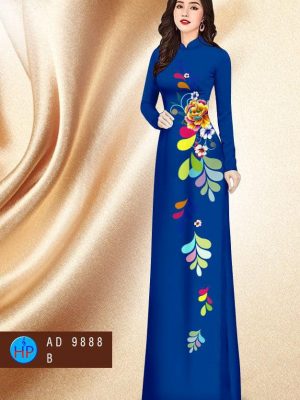Vải áo dài hoa in 3D kiểu mới AD 9888 29 1599885295 597 Vai ao dai hoa in 3D kieu moi AD 9888
