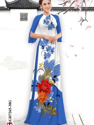 Vải áo dài hoa in 3D kiểu mới AD GH7265 21 1599886845 859 Vai ao dai hoa in 3D kieu moi AD GH7265