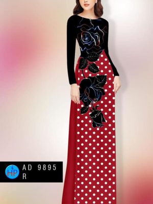 Vải áo dài hoa hồng và chấm bi mới ra AD 9895 25 1600051861 444 Vai ao dai hoa hong va cham bi moi ra