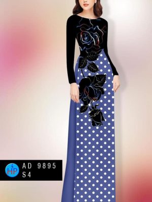 Vải áo dài hoa hồng và chấm bi mới ra AD 9895 30 1600051862 61 Vai ao dai hoa hong va cham bi moi ra