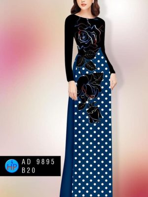 Vải áo dài hoa hồng và chấm bi mới ra AD 9895 35 1600051863 671 Vai ao dai hoa hong va cham bi moi ra