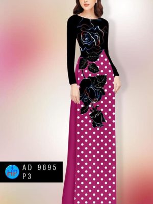 Vải áo dài hoa hồng và chấm bi mới ra AD 9895 34 1600051863 705 Vai ao dai hoa hong va cham bi moi ra