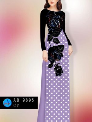 Vải áo dài hoa hồng và chấm bi mới ra AD 9895 41 1600051864 334 Vai ao dai hoa hong va cham bi moi ra