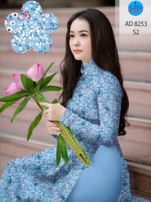Vải áo dài hoa nhí thiết kế 2020 AD 8253 20 1600055138 92 Vai ao dai hoa nhi thiet ke 2020 AD 8253