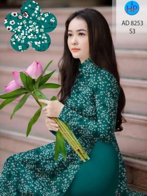Vải áo dài hoa nhí thiết kế 2020 AD 8253 23 1600055139 373 Vai ao dai hoa nhi thiet ke 2020 AD 8253