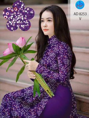 Vải áo dài hoa nhí thiết kế 2020 AD 8253 33 1600055142 401 Vai ao dai hoa nhi thiet ke 2020 AD 8253