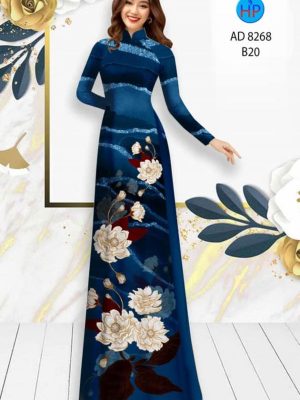 Vải áo dài hoa văn kiểu mới AD 8268 20 1600055389 20 Vai ao dai hoa van kieu moi AD 8268