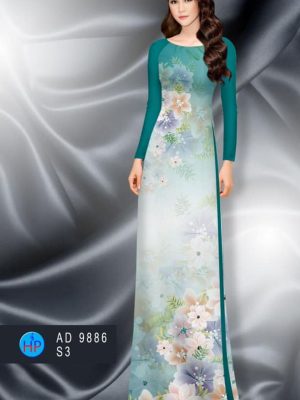 1600142191 163 Vai ao dai hoa in 3D thiet ke 2020 AD
