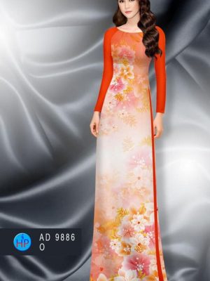 1600142192 332 Vai ao dai hoa in 3D thiet ke 2020 AD