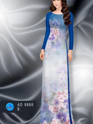 1600142193 977 Vai ao dai hoa in 3D thiet ke 2020 AD