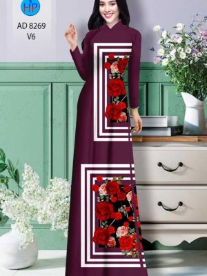 Vải áo dài hoa hồng mới ra AD 8269 20 1600225407 489 Vai ao dai hoa hong moi ra AD 8269