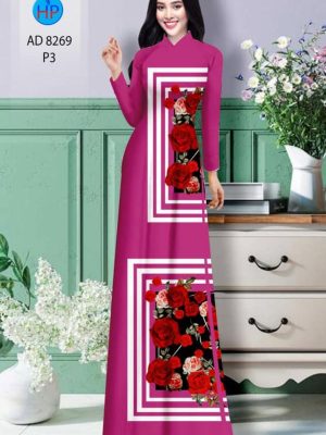 Vải áo dài hoa hồng mới ra AD 8269 24 1600225408 763 Vai ao dai hoa hong moi ra AD 8269