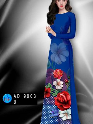 Vải áo dài hoa hồng kiểu mới AD 9903 30 1600319110 18 Vai ao dai hoa hong kieu moi AD 9903
