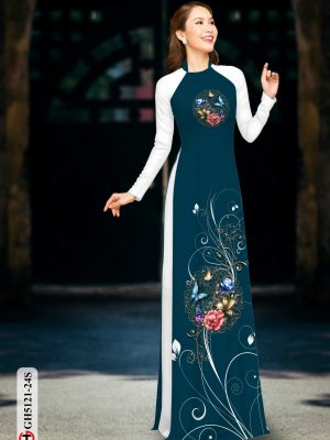 Vải áo dài hoa in 3D kiểu mới AD GH5121 19 1600673470 828 Vai ao dai hoa in 3D kieu moi AD GH5121