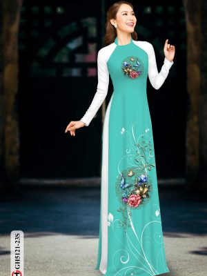Vải áo dài hoa in 3D kiểu mới AD GH5121 27 1600673472 988 Vai ao dai hoa in 3D kieu moi AD GH5121