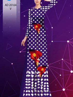 Vải áo dài hoa in 3D kiểu mới AD 20164 23 1600763688 520 Vai ao dai hoa in 3D kieu moi AD 20164