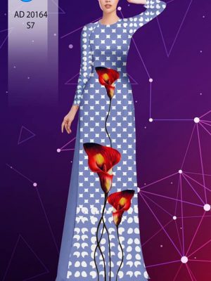 Vải áo dài hoa in 3D kiểu mới AD 20164 22 1600763688 59 Vai ao dai hoa in 3D kieu moi AD 20164