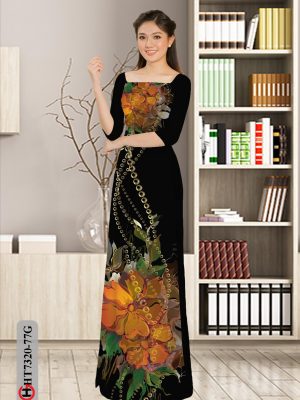 Vải áo dài hoa in 3D thiết kế 2020 AD HT7320 25 1600848995 895 Vai ao dai hoa in 3D thiet ke 2020 AD
