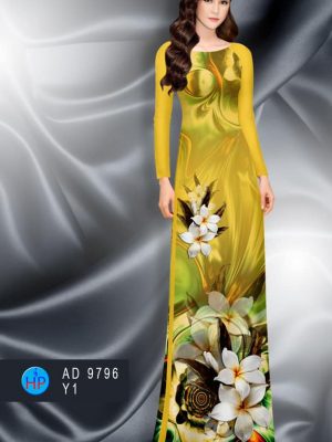 1600850027 395 Vai ao dai hoa su trang kieu moi AD 9796