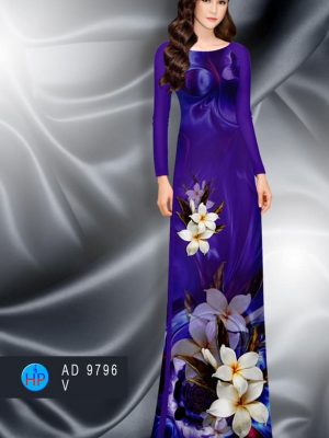 1600850028 420 Vai ao dai hoa su trang kieu moi AD 9796
