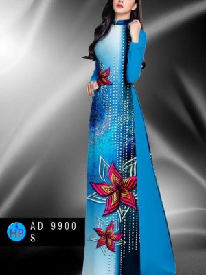 Vải áo dài hoa in 3D kiểu mới AD 9900 21 1600931962 91 Vai ao dai hoa in 3D kieu moi AD 9900