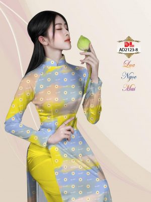 Vải Áo Dài Lụa Ngọc Mai Hoa Cúc Nhí thiết kế 2020 AD 2123 18 1601000350 377 Vai Ao Dai Lua Ngoc Mai Hoa Cuc Nhi thiet