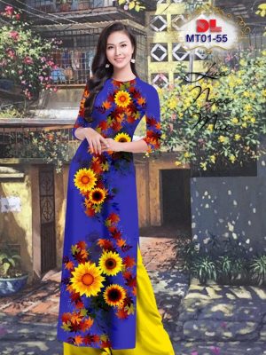 Vải Áo Dài Lụa Ngọc Mai Hoa Hướng Dương mới ra AD MT01 24 1601000531 761 Vai Ao Dai Lua Ngoc Mai Hoa Huong Duong moi