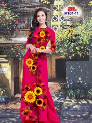 Vải Áo Dài Lụa Ngọc Mai Hoa Hướng Dương mới ra AD MT01 30 1601000533 27 Vai Ao Dai Lua Ngoc Mai Hoa Huong Duong moi