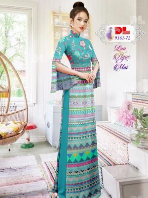 Vải Áo Dài Lụa Ngọc Mai Hoa Văn mới ra AD 9161 34 1601001155 561 Vai Ao Dai Lua Ngoc Mai Hoa Van moi ra