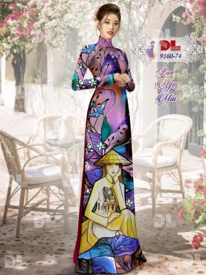 Vải Áo Dài Lụa Ngọc Mai Hình Cô Gái thiết kế 2020 AD 9160 30 1601001529 498 Vai Ao Dai Lua Ngoc Mai Hinh Co Gai thiet