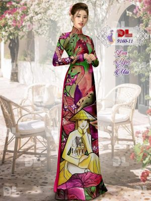 Vải Áo Dài Lụa Ngọc Mai Hình Cô Gái thiết kế 2020 AD 9160 46 1601001533 195 Vai Ao Dai Lua Ngoc Mai Hinh Co Gai thiet