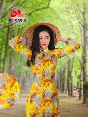 Vải Áo Dài Lụa Ngọc Mai Hình Lá thiết kế 2020 AD BT965 21 1601001681 262 Vai Ao Dai Lua Ngoc Mai Hinh La thiet ke