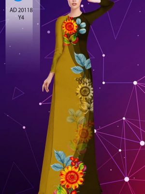 1601018805 1 Vai ao dai hoa in 3D thiet ke 2020 AD