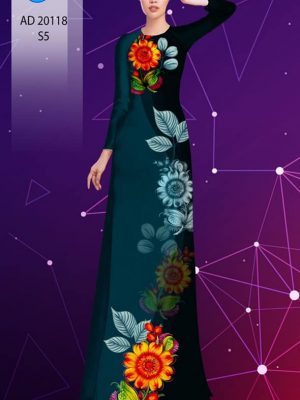 1601018805 52 Vai ao dai hoa in 3D thiet ke 2020 AD