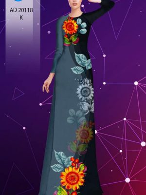 1601018806 211 Vai ao dai hoa in 3D thiet ke 2020 AD