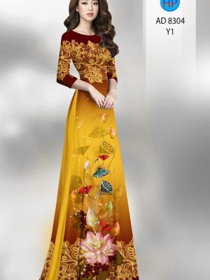 Vải áo dài hoa sen kiểu mới AD 9304 22 1601265279 749 Vai ao dai hoa sen kieu moi AD 9304