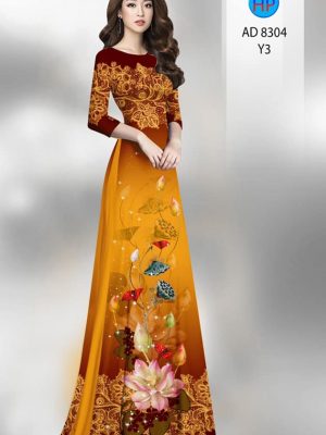 Vải áo dài hoa sen kiểu mới AD 9304 27 1601265280 124 Vai ao dai hoa sen kieu moi AD 9304