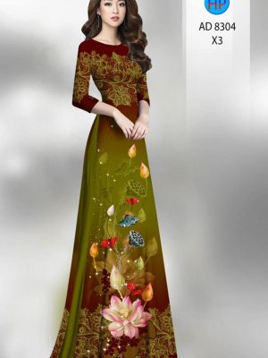 Vải áo dài hoa sen kiểu mới AD 9304 24 1601265280 56 Vai ao dai hoa sen kieu moi AD 9304