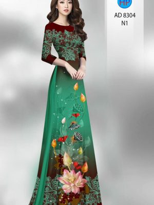 Vải áo dài hoa sen kiểu mới AD 9304 28 1601265280 685 Vai ao dai hoa sen kieu moi AD 9304