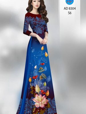 Vải áo dài hoa sen kiểu mới AD 9304 30 1601265281 209 Vai ao dai hoa sen kieu moi AD 9304