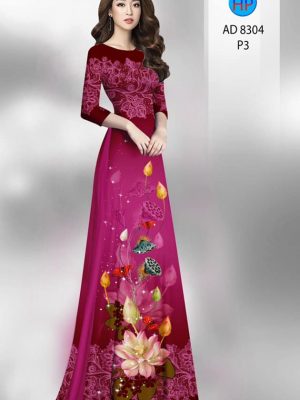 Vải áo dài hoa sen kiểu mới AD 9304 37 1601265282 455 Vai ao dai hoa sen kieu moi AD 9304