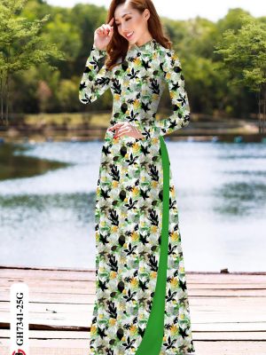 Vải áo dài in hình lá thiết kế 2020 AD GH7341 23 1601266698 440 Vai ao dai in hinh la thiet ke 2020 AD