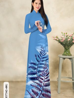 Vải áo dài in hình lá thiết kế 2020 AD HT7342 18 1601267261 482 Vai ao dai in hinh la thiet ke 2020 AD