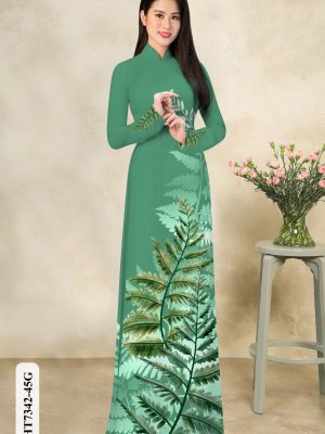 Vải áo dài in hình lá thiết kế 2020 AD HT7342 19 1601267261 933 Vai ao dai in hinh la thiet ke 2020 AD