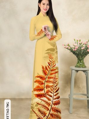 Vải áo dài in hình lá thiết kế 2020 AD HT7342 25 1601267262 731 Vai ao dai in hinh la thiet ke 2020 AD
