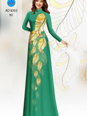 Vải áo dài hình lá mới ra AD 8303 22 1601268983 518 Vai ao dai hinh la moi ra AD 8303