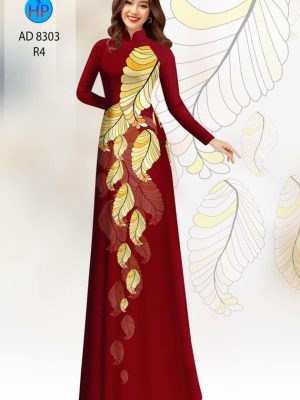 Vải áo dài hình lá mới ra AD 8303 21 1601268983 966 Vai ao dai hinh la moi ra AD 8303