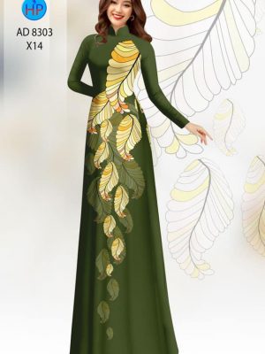 Vải áo dài hình lá mới ra AD 8303 25 1601268984 331 Vai ao dai hinh la moi ra AD 8303