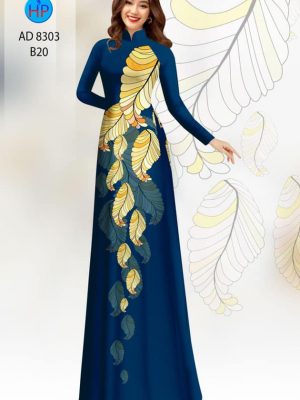 Vải áo dài hình lá mới ra AD 8303 33 1601268985 363 Vai ao dai hinh la moi ra AD 8303