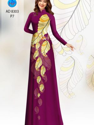 Vải áo dài hình lá mới ra AD 8303 30 1601268985 412 Vai ao dai hinh la moi ra AD 8303